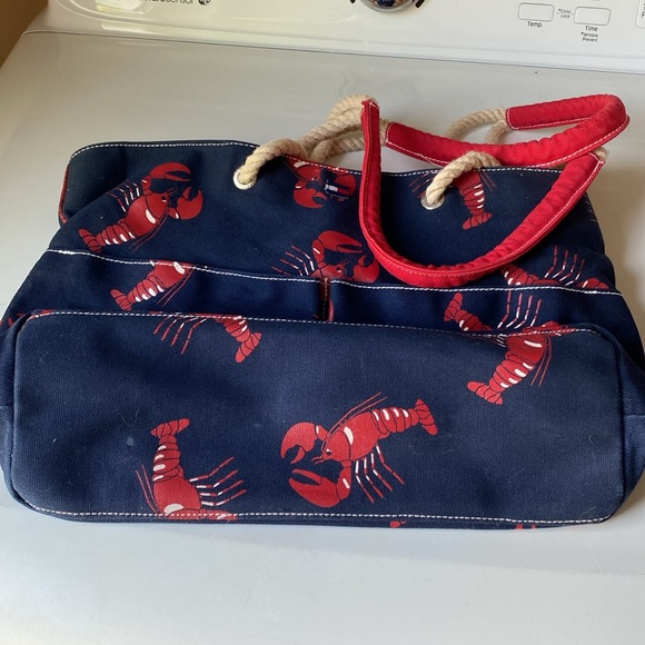 Vintage Y2K Tommy Hilfiger Canvas Lobster Tote - Picture 6 of 9